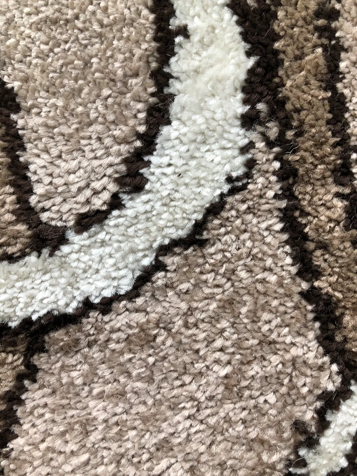 Килим фризе з невисоким ворсом Macio бежевий Beige 02793A