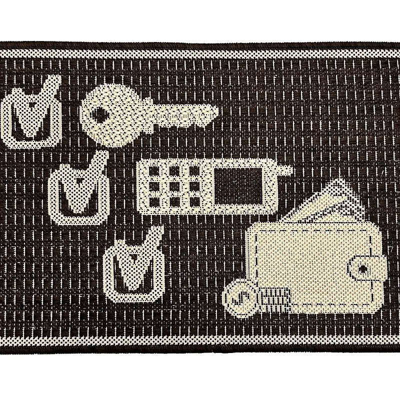 Безворсовий придверний килимок на гумовій основі Versa Коричневий 19685/91