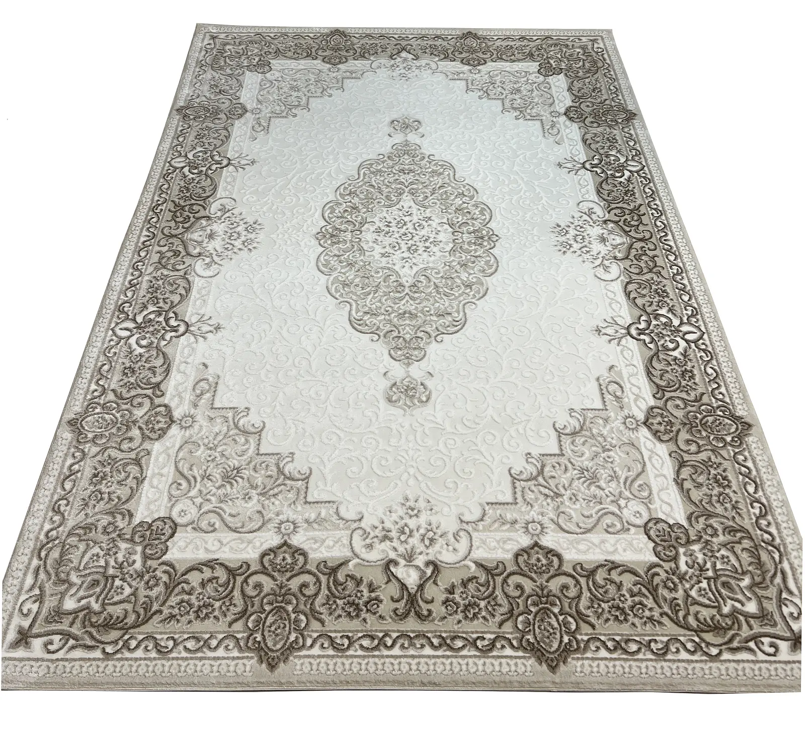 Килим із сучасним дизайном Solano beige / BROWN 8549A