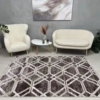 Килим з невисоким ворсом Vortex Бежевий з коричневим 2740G A.KAHVE / KREM