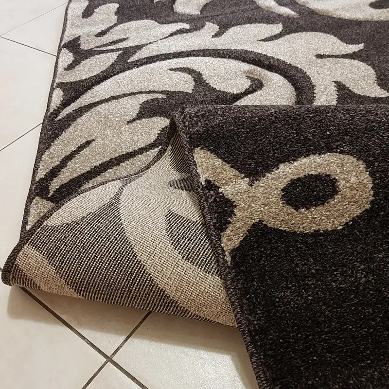 Килим з художньою стрижкою Tropica DARK BROWN C586A