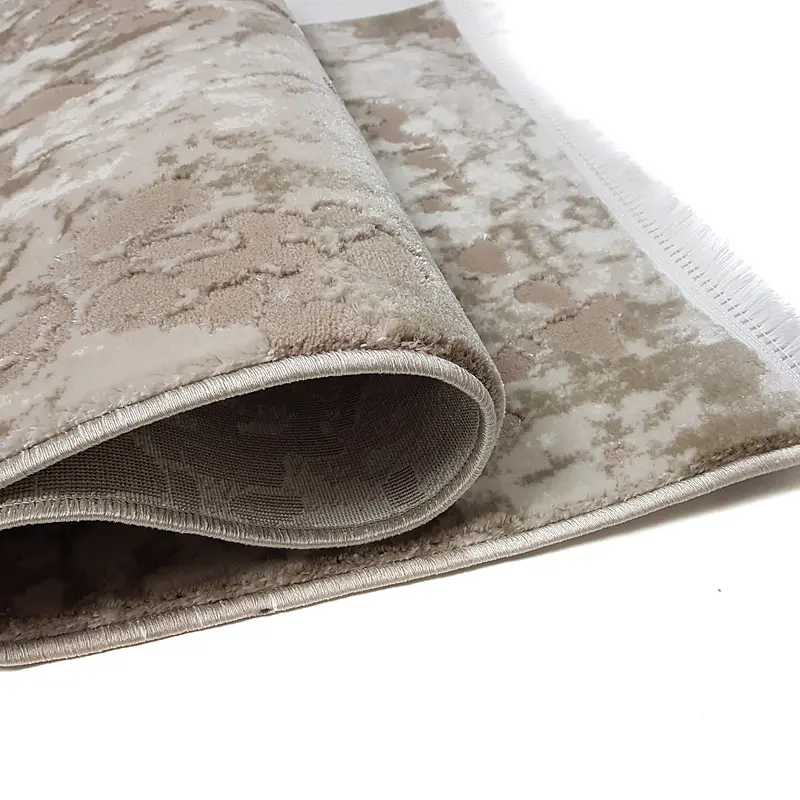 Килим з комбінованим ворсом и термоусадкой Glacia beige 03583B