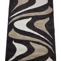 Ворсистий килимок Plush Loop DARK BROWN 8254A