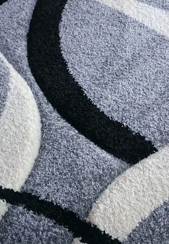 Килим з художньою стрижкою Curlex Gray 2632A