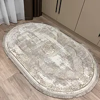 Килим з комбінованим ворсом и термоусадкой Glacia BEIGE 08352A