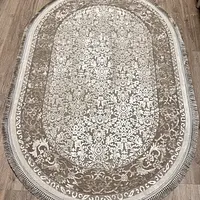 Килим з комбінованим ворсом и термоусадкой Glacia BEIGE 03977A