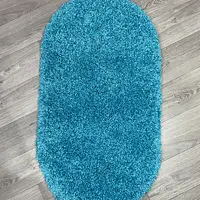 Пухнастий килим Plumis Lux BLUE 6365A
