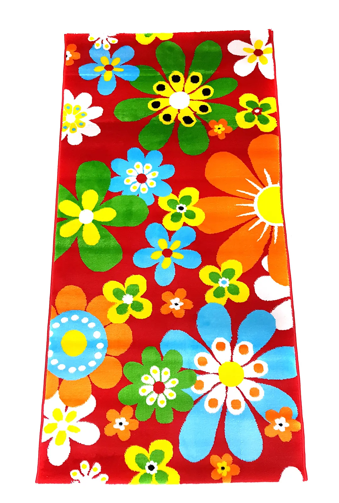Дитячий килим Квіточки Junix Red B493A