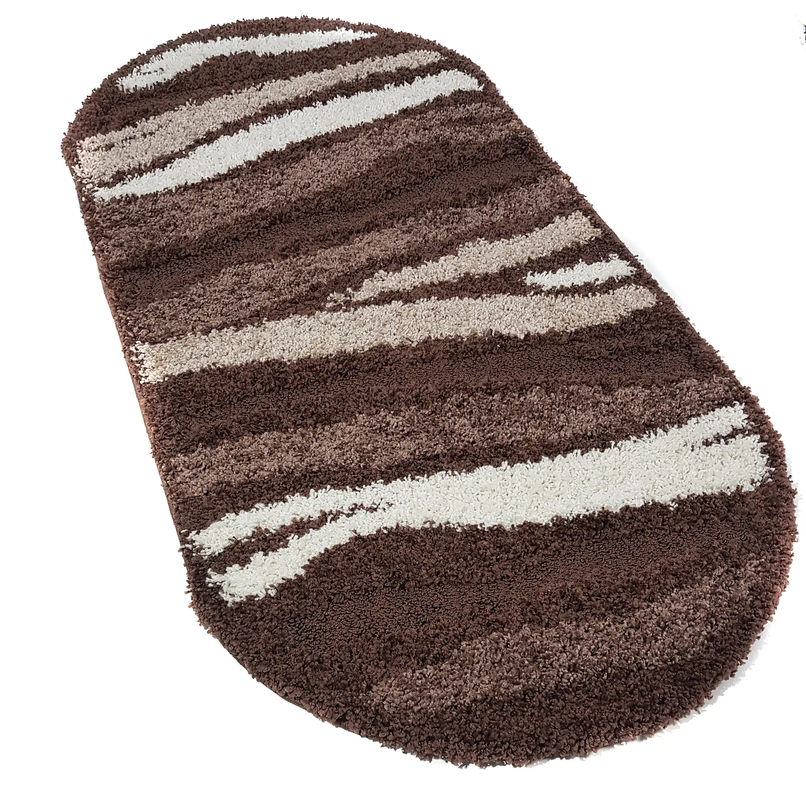 Ворсистий килимок Plush Loop DARK BROWN 8014A