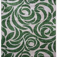 Килим фризе з невисоким ворсом Macio Green\Beige 02575A