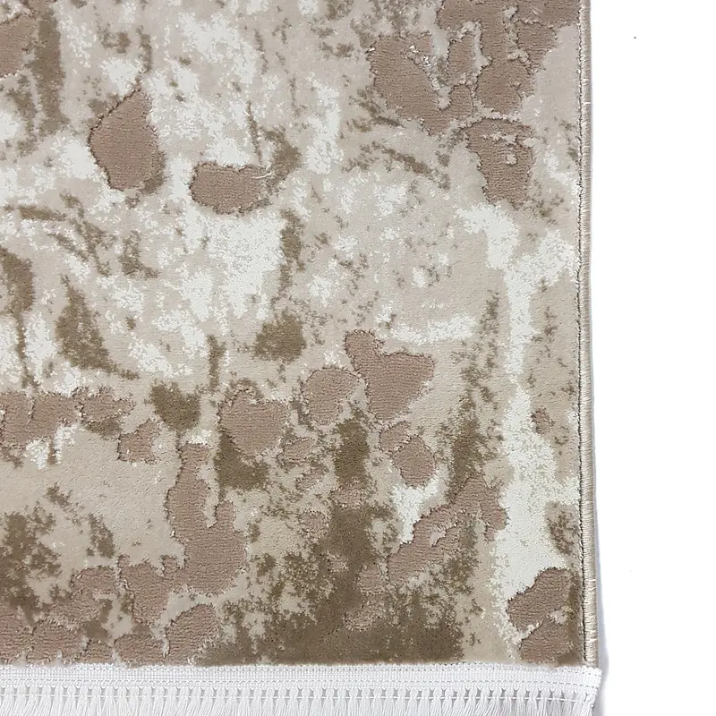 Килим з комбінованим ворсом и термоусадкой Glacia beige 03583B