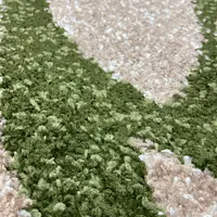 Килим фризе з невисоким ворсом Macio Green\Beige 02575A
