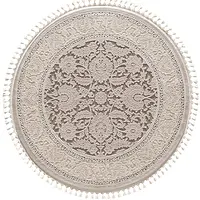 Акриловий килим Velura Lux Круглая BEJ 6821