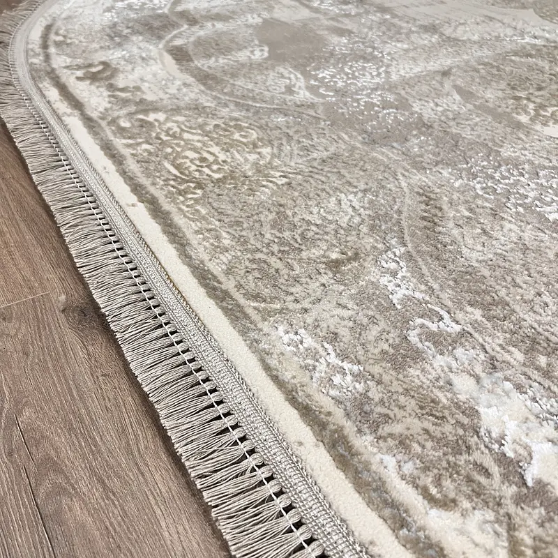 Килим з комбінованим ворсом и термоусадкой Glacia BEIGE 08352A
