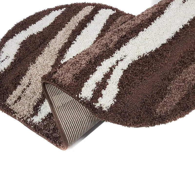 Ворсистий килимок Plush Loop DARK BROWN 8014A
