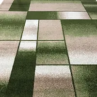 Килим фризе з невисоким ворсом Macio Beige\Green 02626A