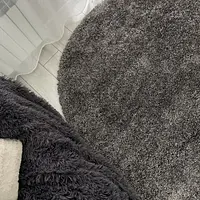 Пухнастий килим Plumis Lux Gray 6365A