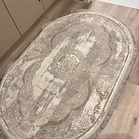 Килим з комбінованим ворсом и термоусадкой Glacia BEIGE 08352A