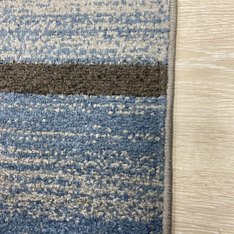 Килим фризе з невисоким ворсом Macio Gray/Blue 02239A