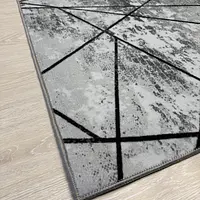 Килим з прогумованою основою Wovea Сірий 10384-6 gray