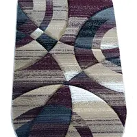 Килим з художньою стрижкою Curlex Pro BURGUNDY 4332B
