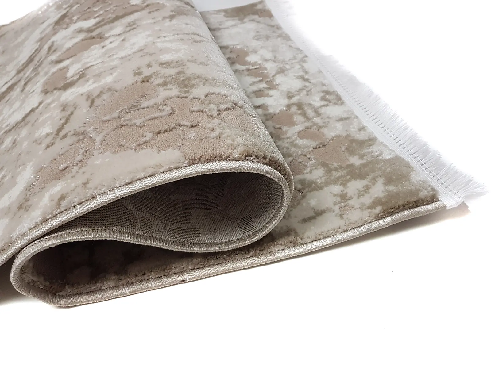 Килим з комбінованим ворсом и термоусадкой Glacia beige 03583B