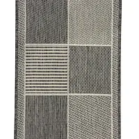 Безворсовий килим на гумовій основі універсальний Versa сірий 19697/811