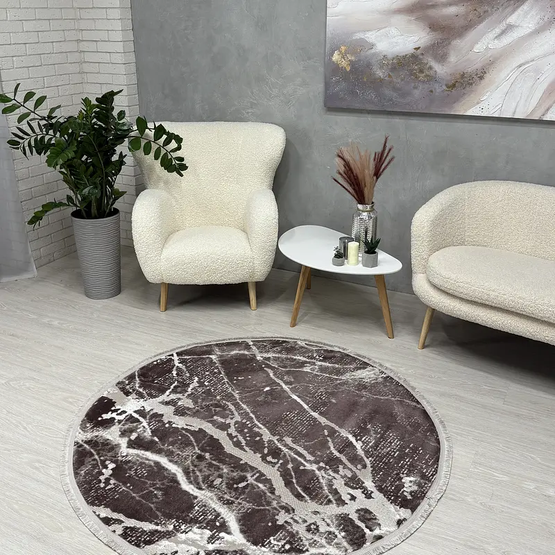 Килим з невисоким ворсом Vortex Коричневий 4640A A.KAHVE / KAHVE