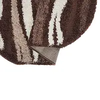 Ворсистий килимок Plush Loop DARK BROWN 8014A