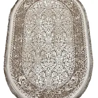 Килим з комбінованим ворсом и термоусадкой Glacia BEIGE 03977A