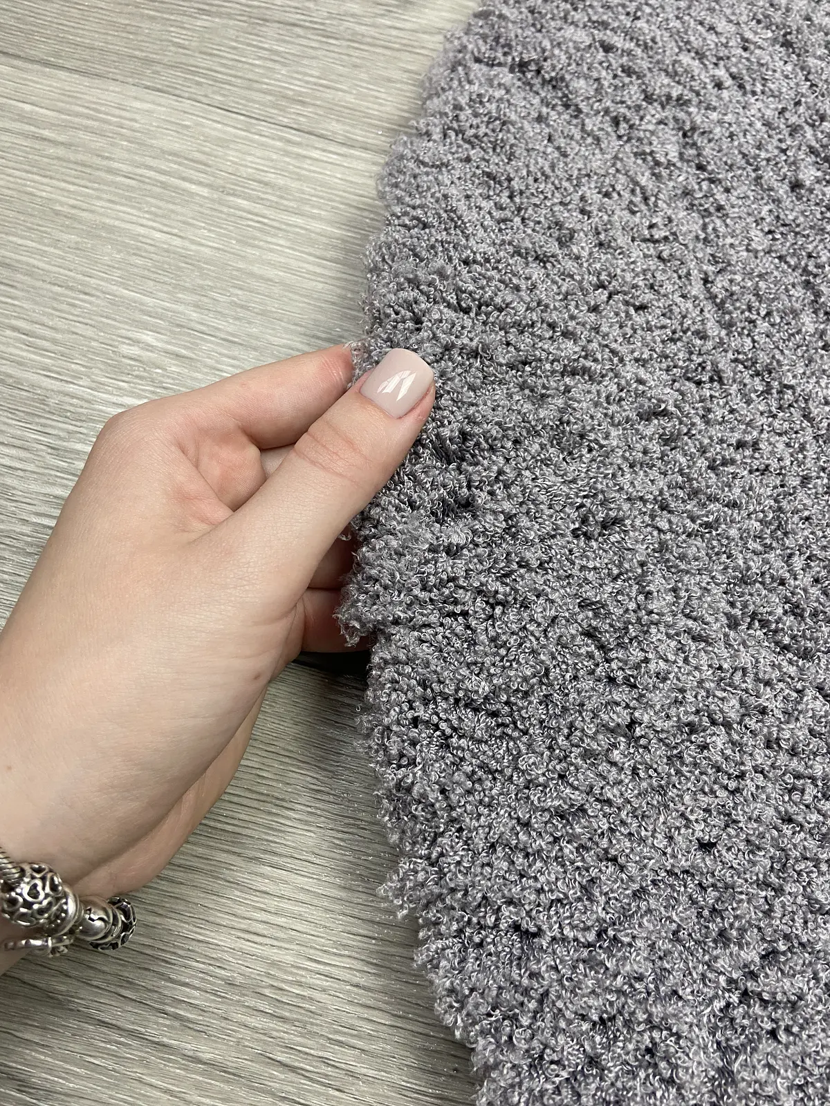 Пухнастий килим Argenta Plush Gray P113A