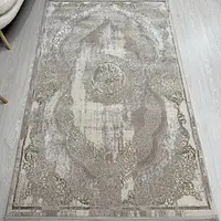 Килим з комбінованим ворсом и термоусадкой Glacia beige 08352A