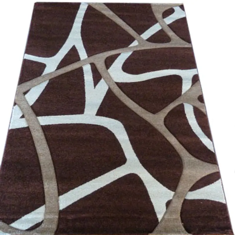 Килим з художньою стрижкою Curlex Brown 1694A