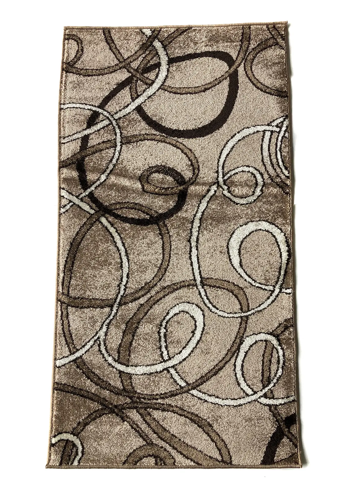 Килим фризе з невисоким ворсом Macio бежевий Beige 02793A