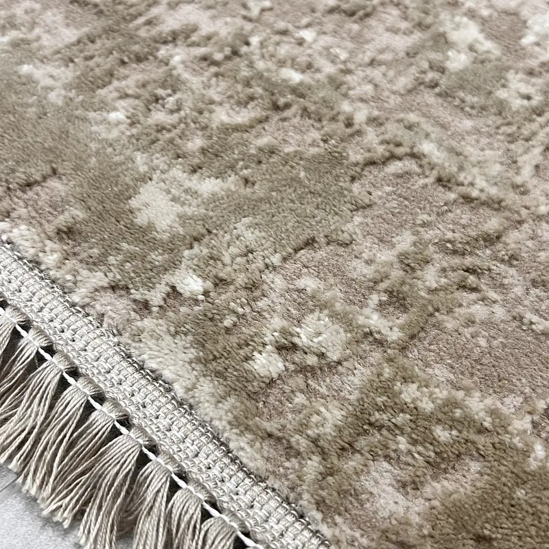 Килим з комбінованим ворсом и термоусадкой Glacia beige 03935A