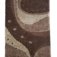Пухнастий килим Vortax Plush Loop DARK BROWN 7641A