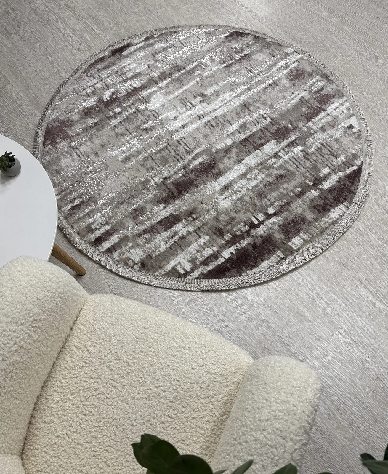 Килим з невисоким ворсом Vortex Бежевий з коричневим 2701B A.KAHVE / KREM