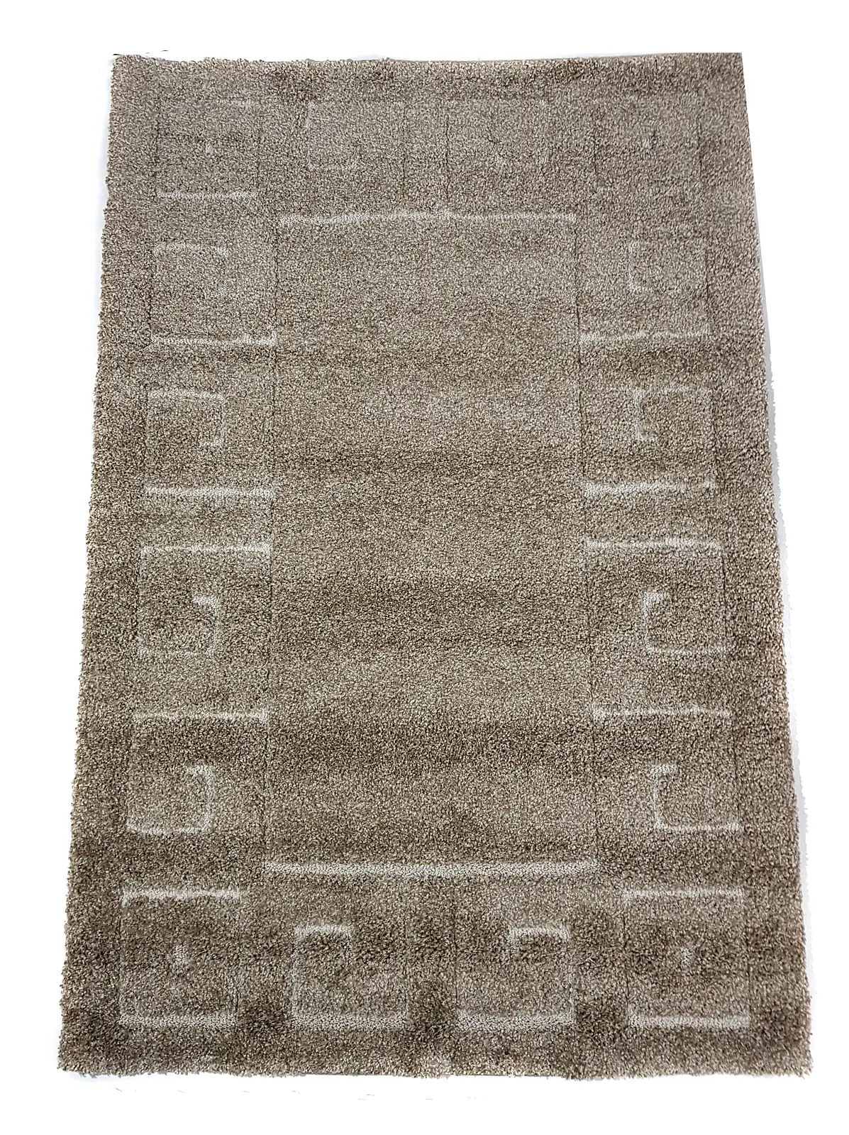 Ворсистий килимок Plush Loop beige A361D