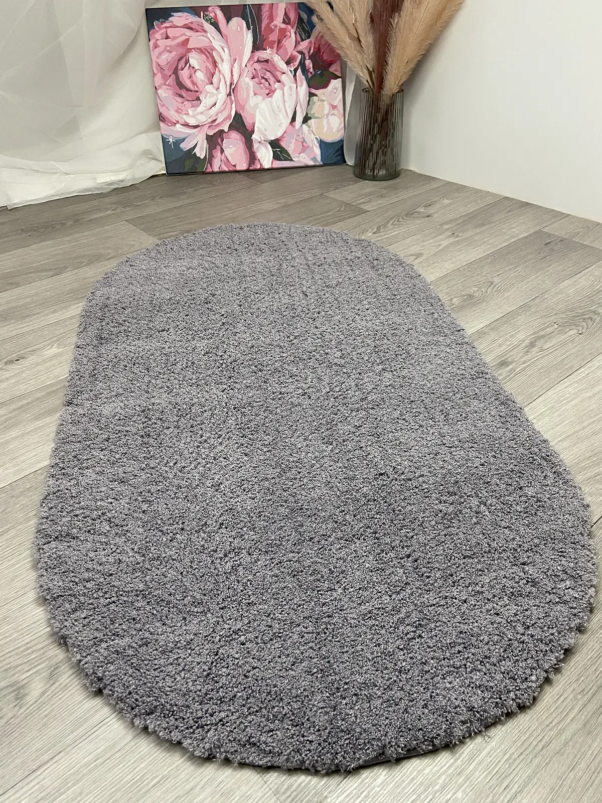 Пухнастий килим Argenta Plush Gray P113A