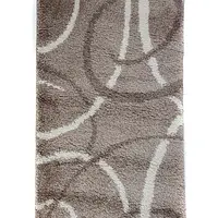 Пухнастий килим Plumis бежевий beige 045283