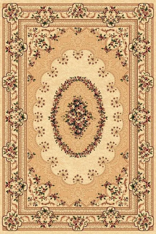 Килим хітсет з невисоким щільним ворсом Luxia Cream 5889A
