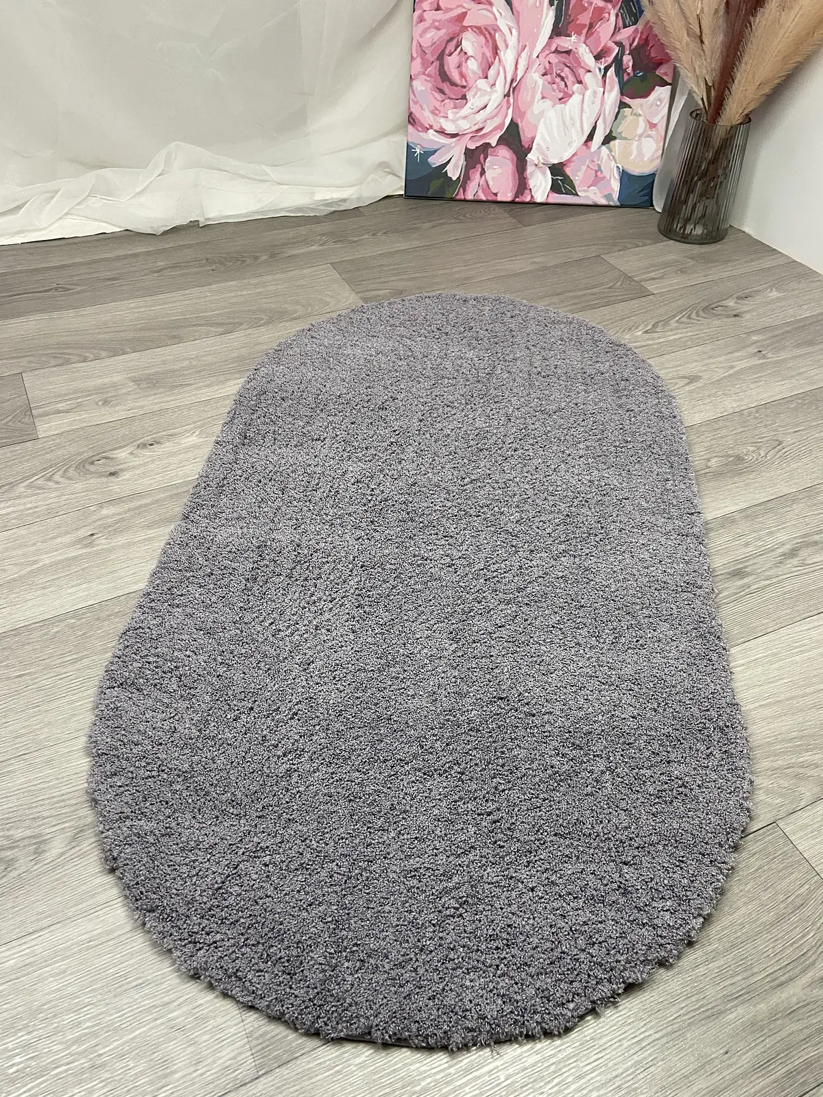 Пухнастий килим Argenta Plush Gray P113A