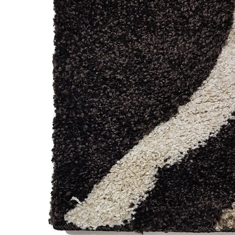Ворсистий килимок Plush Loop DARK BROWN 8254A