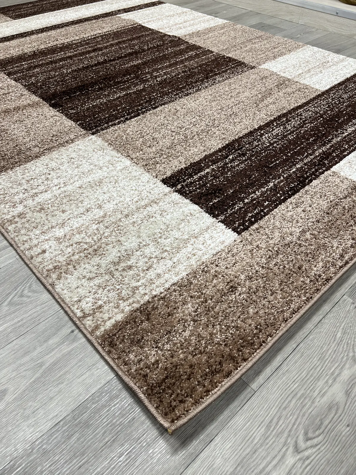 Килим фризе з невисоким ворсом Macio Beige 08551A