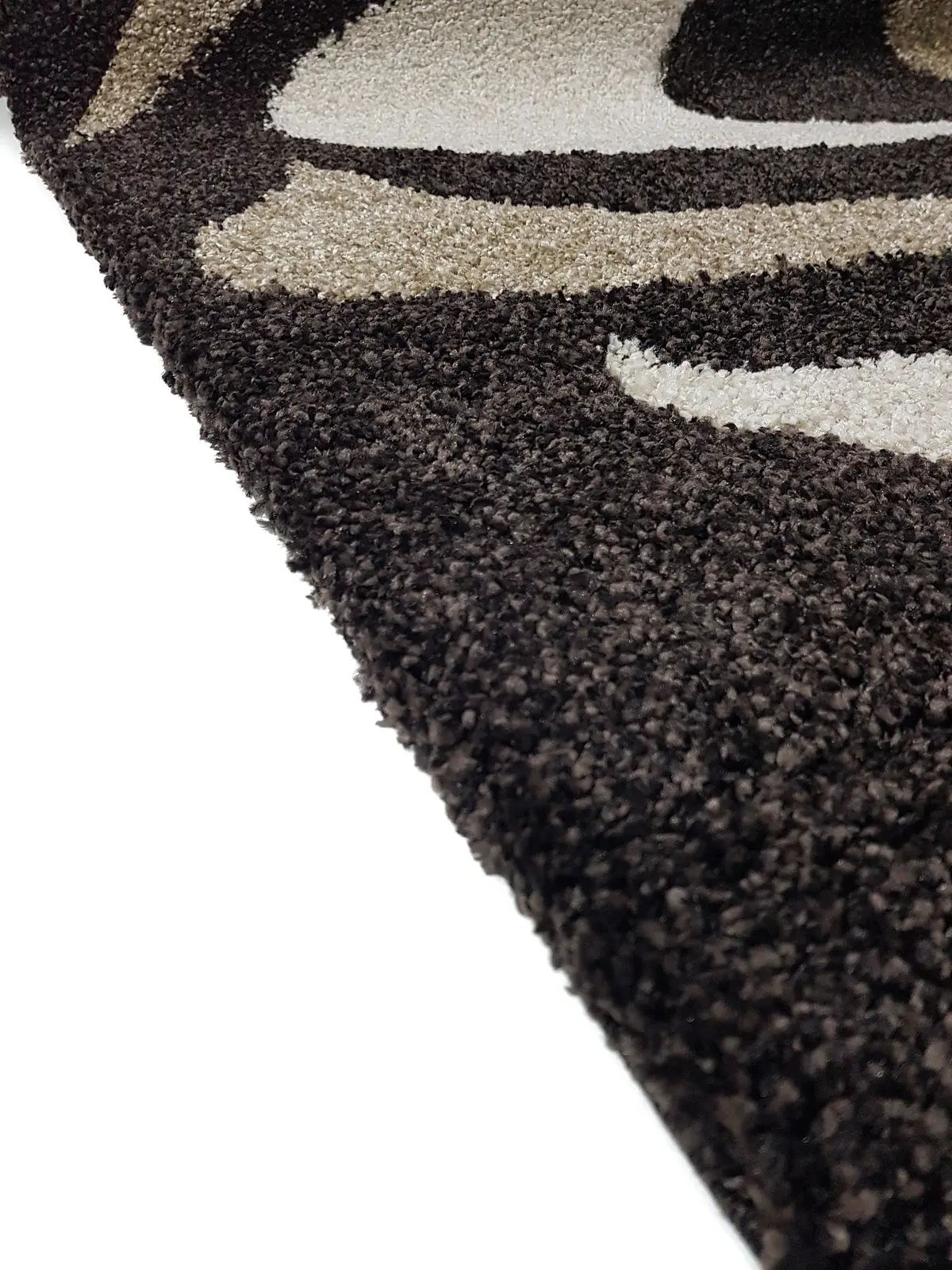 Ворсистий килимок Plush Loop DARK BROWN 8254A