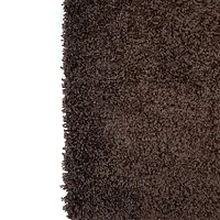 Пухнастий килим Plumis Lux DARK BROWN 6365A