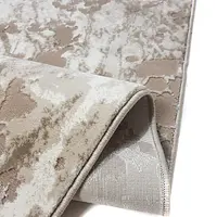 Килим з комбінованим ворсом и термоусадкой Glacia beige 03583B