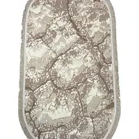 Килим з комбінованим ворсом и термоусадкой Glacia BEIGE 08148A
