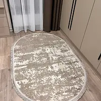 Килим з комбінованим ворсом и термоусадкой Glacia BEIGE 03935A
