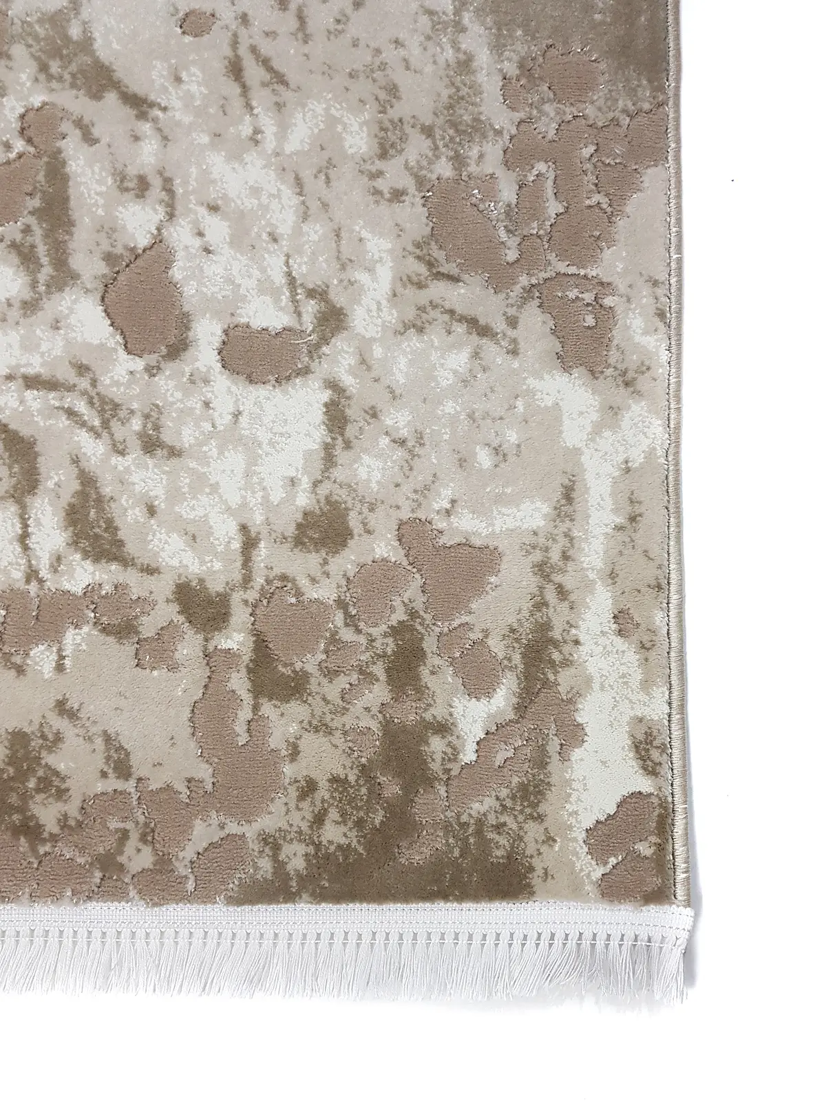 Килим з комбінованим ворсом и термоусадкой Glacia beige 03583B